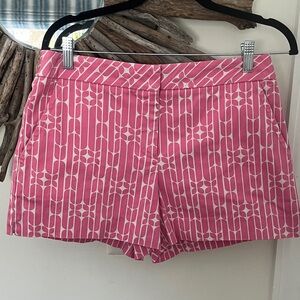 Trina Turk Pink Geometric High Waist Shorts